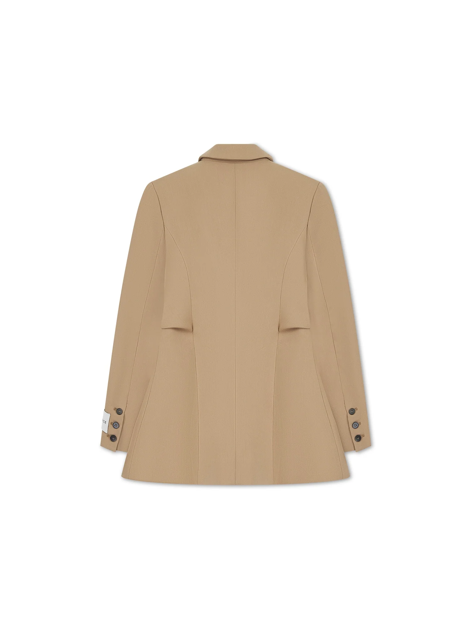'ASTON' STRUCTURED HOURGLASS CINCHED WAIST BLAZER CAMEL - Image 6