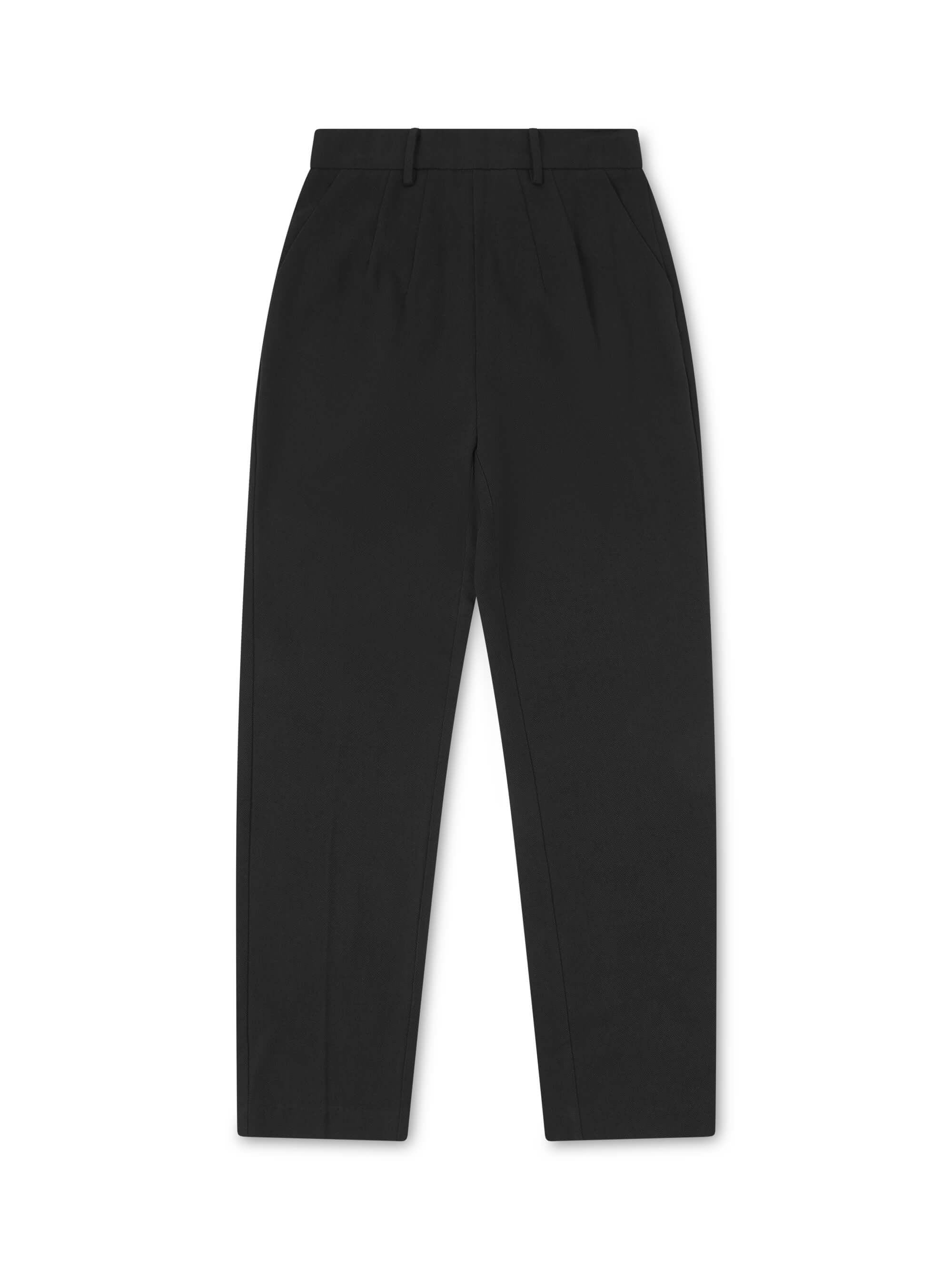 'ASTON' TAILORED CIGARETTE TROUSERS BLACK - Image 4